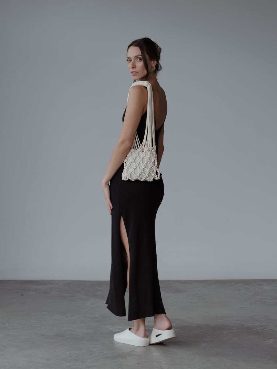 Sea Knit Dress - Black