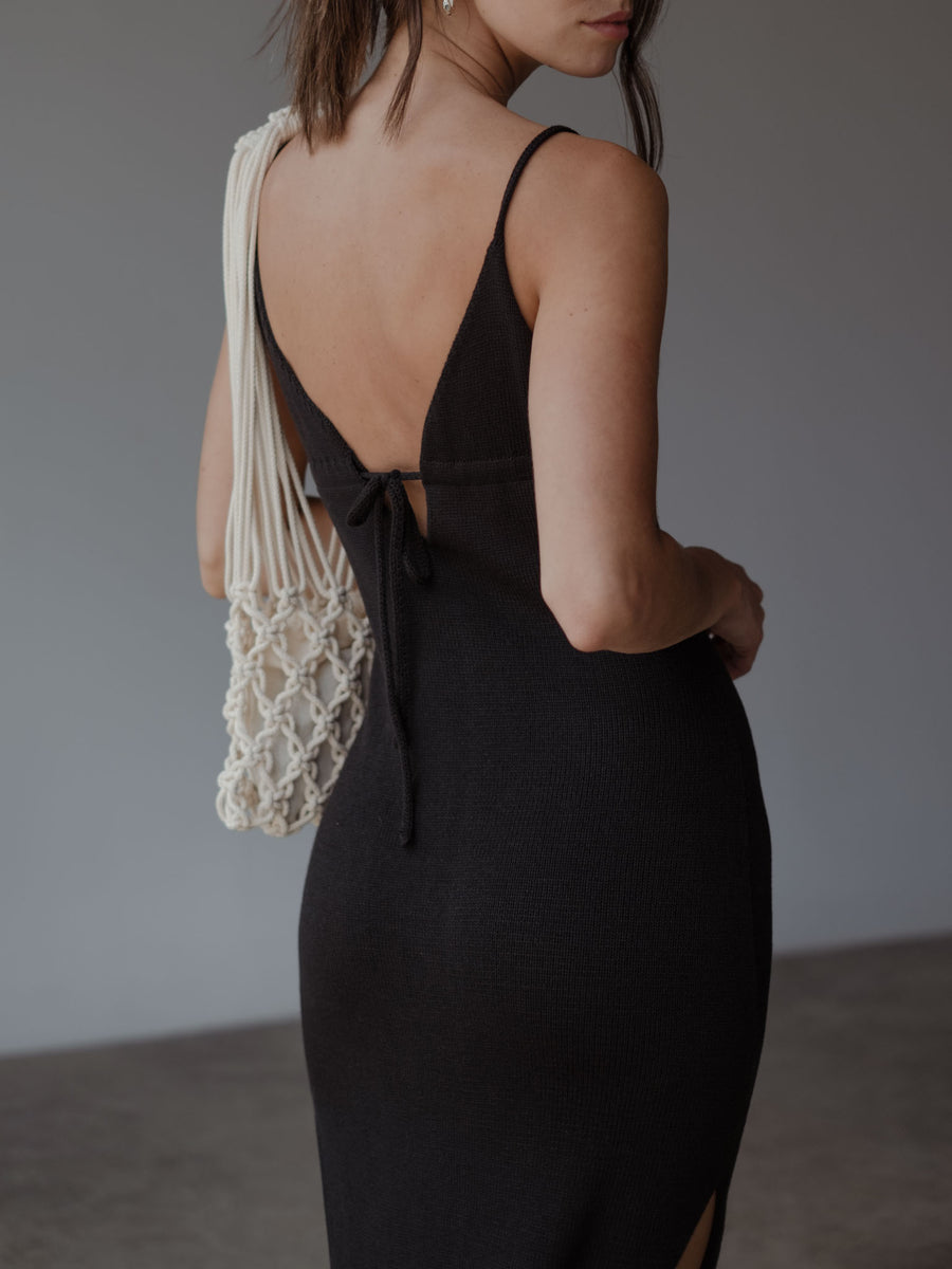 Sea Knit Dress - Black