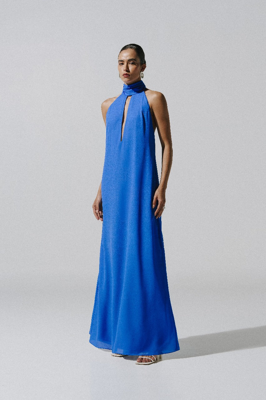 Magia Salvaje Blue Maxi Dress